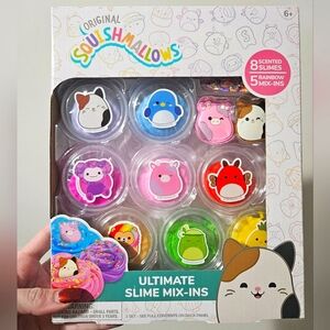 NIB Squishmallows Ultimate Slime Mix-Ins Set 8 Scented Slimes